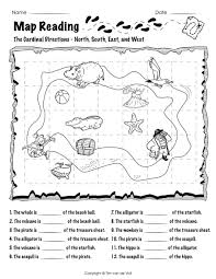 Map Worksheet For First Grade Map Reading Worksheet 01 Tim S Printables In 2020 Map Skills Worksheets Map Worksheets Map Skills