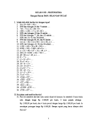 Yang ketiga ini adalah soal matematika kelas 6 versi try out, atau percobaan sebelum dilakukannya ujian nasional, dan soal ini tidak di sertai jawaban dan pembahasannya, jadi hanya soal saja, untuk mengunduhnya silahkan anda klik di bawah ini. Top Pdf Soal Matematika Kelas 6 Sd Semester I Ul 123dok Com