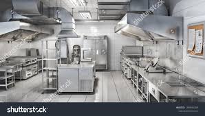 Industrial Kitchen Restaurant Kitchen 3d Illustration Ad Ad Kitchen Industrial Illustra Commercial Kitchen Design Industrial Kitchen Restaurant Kitchen