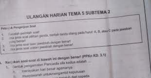 Soal & jawaban pat pjok kelas 3 sd semester 2 tahun 2021. Soal Ulangan Harian K 13 Kelas 2 Tema 5 Subtema 2 Sekolahdasar Net