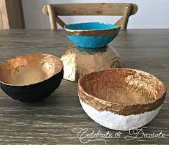 Thanks for reminding me how fun and pretty these can be. Diy Paper Mache Bowl Celebrate Decorate