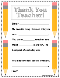 Thank you teacher card printable. Free Printable Thank You Card Teacher Paper Trail Design