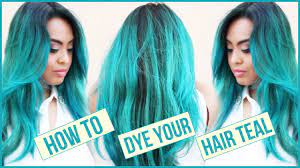 If your eyes are blue, you should choose light colors such as golden browns, honey blondes for warm skin tone, and blonde auburn and. How I Dye My Hair Mermaid Teal Diy At Home Hair Dyeing Routine Youtube