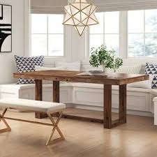 Berkshire Dining Table Joss Main In 2020 Solid Wood Dining Table Wood Dining Table Dining Table In Kitchen
