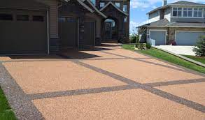 What is stamped cement driveway? Concrete Driveway Resurfaced Designs Ideas Concrete Craft