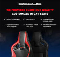 Premium OEM ODM Car Seat Headrest SSCUS Orifix Sport Style Cold Molded Foam PU Leather Build