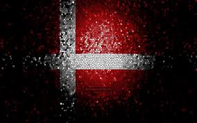 The vertical part of the cross is shifted to the hoist side. Download Wallpapers Danish Flag Mosaic Art European Countries Flag Of Denmark National Symbols Denmark Flag Artwork Europe Denmark For Desktop Free Pictures For Desktop Free