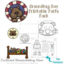 Groundhog Day Printable Party Pack Groundhog Day Groundhog Day Activities Preschool Themes