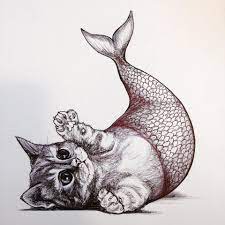 More from this artist similar designs. Prrmaid By Whatif Creations Mermaid Cat Mermaid Art Cat Art