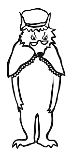 What a mean wolf he is! Free Resources Little Red Riding Hood Yellow Door