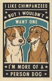Person Dog Ravi Zupa Arts Screen Printed Poster Dogs Doglovers Doglovergifts Dogart Puppy Blue Teal Brown Man Dog Poster Matchbox Art Cat Posters