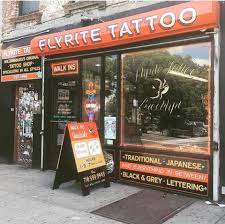 On a recent afternoon at flyrite tattoo, artist maykut was working on a japanese hannya, or demon mask, for milam bostroem, visiting from sweden. Flyrite Tattoo Home Facebook