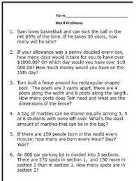 Practice Your Math Skills With These 7th Grade Worksheets Word Problem Worksheets Math Word Problems Word Problems