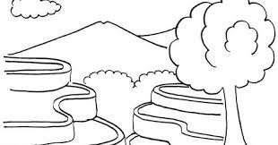 100 gambar sketsa pemandangan alam pantai gunung desa air terjun. 300 Gambar Anak Tk Alam Semesta Hd Infobaru