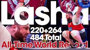 Lasha talakhadze 0 250kg clean and jerk warm up all lifts. Lasha Talakhadze 220kg Snatch 264kg Clean Jerk Slow Motion All Time World Record Total Youtube