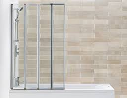 See more ideas about bath shower screens, shower bath, shower screen. Only 147 99 Hydro 4 Panel Silver Folding Bath Screen Vip Bathrooms Com