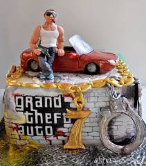 Grand Theft Auto Cake Video Game Cakes Themed Birthday Cakes Playstation Cake