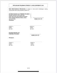 Malaysiauntuk kelulusan serta mendapatkan kod akaun deposit. Contoh Surat Perjanjian Yang Korang Boleh Buat Kalau Kawan Nak Pinjam Duit Remaja