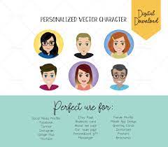 Custom Profile Avatar Illustration Cartoon Portrait Etsy Avatar Icon Portrait Fashion Blog Persona Custom Illustration Custom Cartoons Creative Department