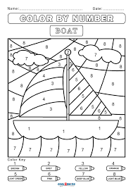 See more ideas about color by numbers, coloring pages, color by number printable. Free Color By Number Worksheets Cool2bkids