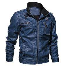 Mens Fashion Motorcycle Faux Leather Epaulet Khaki Jacket At Banggood Leather Jacket Men Faux Leather Jacket Men Mens Street Style