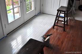 Painted floors even work for outdoor spaces. Painting A Prefinished Hardwood Floor