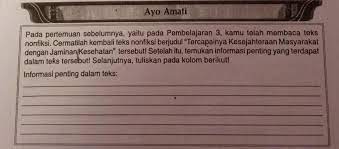 Pada Pertemuan Sebelumnya Yaitu Pada Pembelajaran 3 Kamu Telah Membaca Teksnonfiksi Cermatilah Brainly Co Id