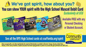 They're not as good because their resources, generally, are more limited for website services, apps, etc. Community Credit Union Now Offering High School Mascot Debit Cards