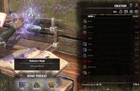 To be able to craft them, you first have to level up the enchantment skill line, i do have a full guide about enchating in eso. Enchanting Guide