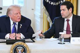 Trump Reads Rubio's Private Note Aloud During Press Conference