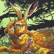 Havergate Hare L6 Linocut Textile Art Techniques Animal Art