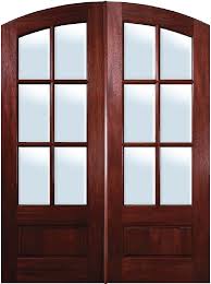 At doors by decora, we combine many design elements so our radius arched top doors are the most beautiful, striking doors around. Mahogany Exterior Doors 6 Lite Arch Top Double