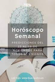 Horoscopo Semanal Del 23 Al 29 De Noviembre Para Todos Los Signos Signos Astrologia Sagitario