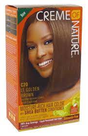 Creme Of Nature Color C20 Light Golden Brown Kit 2 Pack You Can Find Out More Details At The Link Rich Hair Color Light Golden Brown Permanent Hair Color