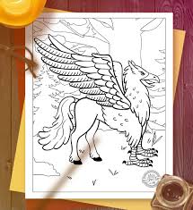 Most Enchanting Harry Potter Magical Beasts Coloring Pages Kids Activities Rowling's harry potter and fantastic beasts universe. most enchanting harry potter magical