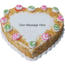 Birthday Cake Heart Shaped Butterscotch Cake Home Cakes Delight Butterscotch Cake Butterscotch Cake Heart Shaped Cakes Yummy Cakes