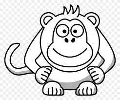 Beautiful argentine black and white tegu lizard! Black And White Monkey Clipart Animal Jungle Animals Clipart Black And White Stunning Free Transparent Png Clipart Images Free Download