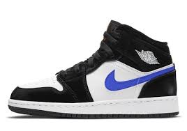 The Air Jordan 1 Mid Emerges With Astronomy Blue Swooshes In 2020 Air Jordans Jordan 1 Mid Jordan 1