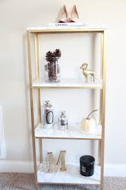 Gold And Marble Ikea Hyllis Hack Ikea Diy Easy Diy Hacks Floating Shelves Diy