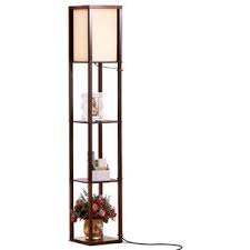 Floor lamps with shelves shelf lamp uses. Brightech Maxwell Modern Led Shelf Floor Lamp Skinny End Table Nightstand Transitional Floor Lamps By Brightech Houzz