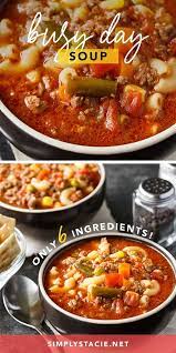 Busy Day Soup Recipe Easy Soup Recipes Easy Soups Dinner Recipes Easy Quick
