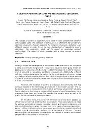 Concept paper of our group in our sociology class last semester. Pdf A Study On Poverty Concepts And Perspectives Conceptual Paper Awangku Hassanal Bahar Pengiran Bagul And Janie Liew Tsonis Academia Edu