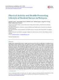 Pdf Physical Activity And Health Promoting Lifestyle Of Student Nurses In Malaysia