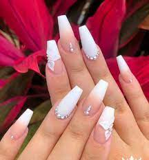 70 Awesome Gel Nail Designs To Try 2019 2019 Awesome Designs Gel Nail Quinceanera Nails Peach Nails Best Acrylic Nails