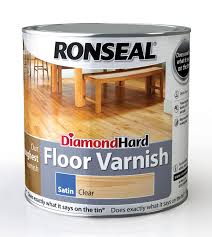Ronseal Diamond Clear Satin Floor Varnish 2 5l Departments Diy At B Amp Q How To Varnish Wood Flooring Dark Oak Flooring