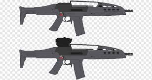That grip was designed for shooting from the prone. Heckler Koch Xm8 Xm29 Oicw Cz Scorpion Evo 3 Rifle Weapon Weapon Assault Rifle Airsoft Machine Gun Png Pngwing