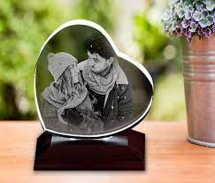 Personalised 3d Crystal Cube Au