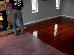 Dark Grey Walls With Cherry Floorboards Living Room Wood Floor Refinishing Floors Refinishing Hardwood Floors