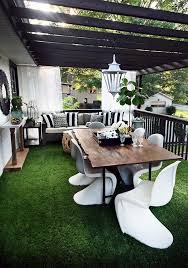 Outdoor Decor With Artificial Grass From Home Depot Jade 50 15 Ft X Your Length Artificial Synthetic Lawn Tu Outdoor Rooms Outdoor Decor Modern Outdoor Living