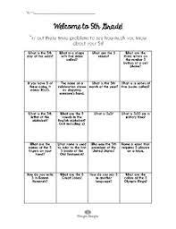 How to keep your child healthy. 5th Grade Trivia Worksheets Teaching Resources Tpt